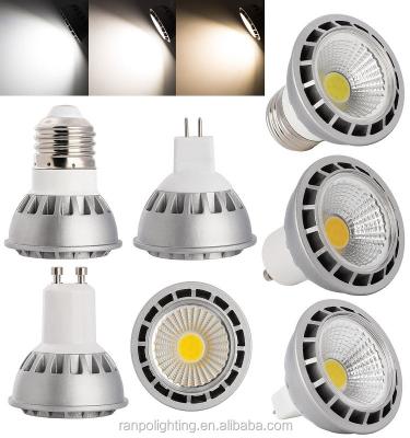 China LED Spot MR16 220V COB Floodlight Bulbs Commercial Home Lighting 15W Non-Dimmable Lighting Lamp Cool Warm White Whole Cheapest Price for sale