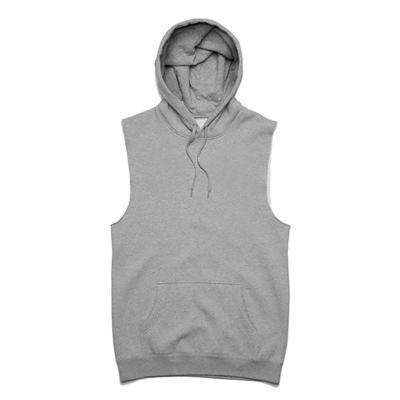 China New Custom Wholesale QUICK DRY With Logo Men Fashionable No Sleeve Hoodie And Sleeveless Hoodie for sale