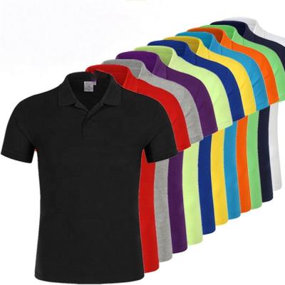 China Wholesale High Quality Anti-wrinkle Custom Embroidered 100 Cotton Mens Golf Polo Shirts With Short Sleeve For Sale for sale