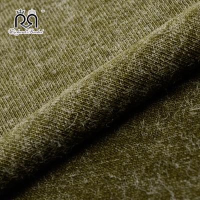 China Viable Competitive Price Poly Wool Mohair Fabric High Quality Knitted Stocklots for sale