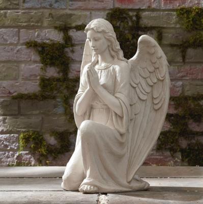 China Custom Handmade Marble Traditional Angel Statue For Stone Carving Decoration for sale