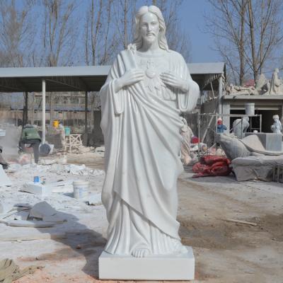 China White Marble Jesus Statue Sculptures From Europe High Quality Life Size Catholic Religious Statues for sale