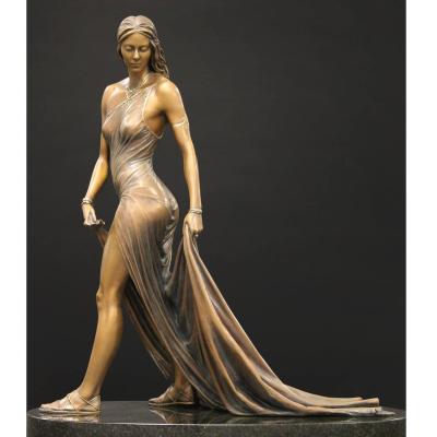 China Europe Modern Art Outdoor Bronze Nude Female Statue for sale