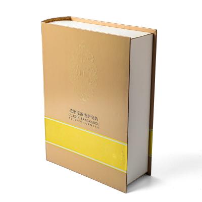 China Recycled Materials Logo Decorative Magnetic Lash Packaging Book Gift Boxes Custom Luxurious Book Boxes for sale