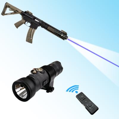 China Hunting Accessories Dropshipping Wireless Control 500lumen Rifle Tactical Weapon Light and Blue Laser Indicator Sight for Rifle for sale