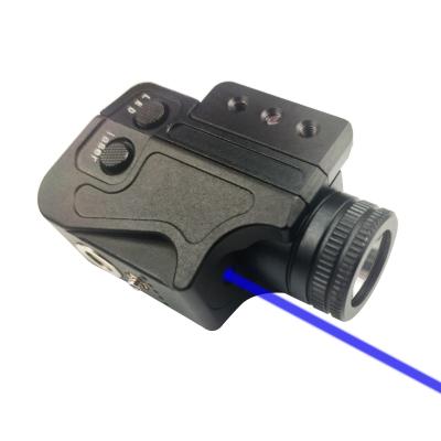 China Aluminum Alloy Tactical Blue Laser Light Combo, Blue Rifle Laser Sight Laser Flashlight For Outdoor Hunting Glock Picatinny Rail for sale