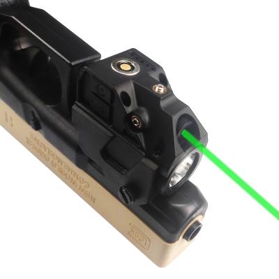 China Green Laser Combo Laser 500lm Flashlight Nylon Fiber Reinforced Laser Light Pistol Sight For Picatinny Rail Hunting Glock for sale