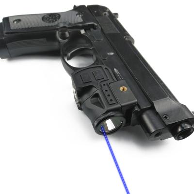 China Armas De Airsoft Pistol Rechargeable LED Flashlight Laser Indicator Weapon Light Blue Laser Sight And Combo Tactical Firearm for sale