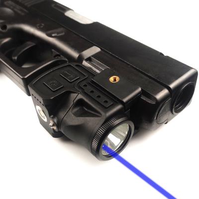 China New Tactical Nylon Fabric-reinforced Laser Flashlight Blue Laser Sight For Hunting Shooting Electromagnetic Picatinny Catapults for sale