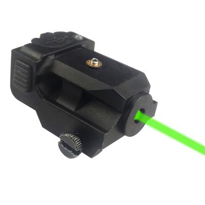 China Pistol Green Fiber Reinforced Nylon Laser Sight Tactical Laser Sight Shooting Sight For Pisyol Glock Picatinny Rail for sale