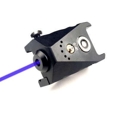 China Outdoor Shooting Blue Dot Laser Sight, Aluminum Alloy Huntung Laser Sight Mini Laser Sight for Picatinny Rail for sale