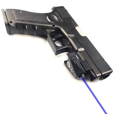 China Aluminum Alloy Glock Laser Sight Hunting Dot Laser Mini Laser Sight Blue For Picatinny Rail Sight Device for sale