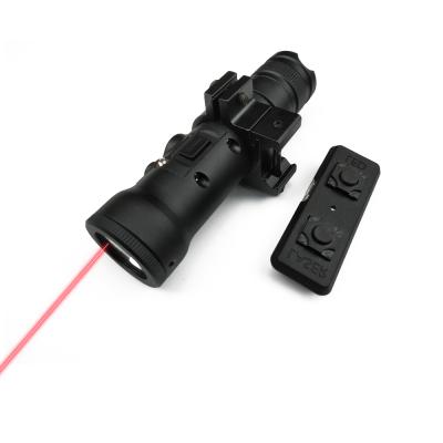 China Picatinny Gun Laser Camping Cordless Outdoor Led Combo Flashlight Tactical Red Laser Sight For Rifle Scope Armas Accessories for sale