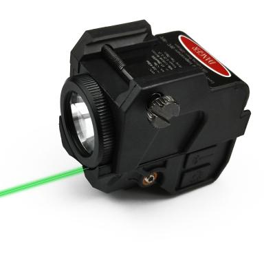 China Arma Airsoft Compact Rechargeable Green Laser Flashlight Combo For Airsof Gun for sale