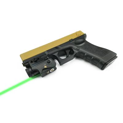 China Army Military Laser 500lm Gun Flashlight Tactical Green Gun Light Aiming Laser Self Defense Weapons for sale