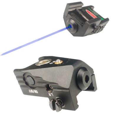 China Aluminum Alloy Tactical Laser Sight, Outdoor Shooting Blue Dot Laser, Mini Laser Sight Suitable for Pistol Rifle for sale