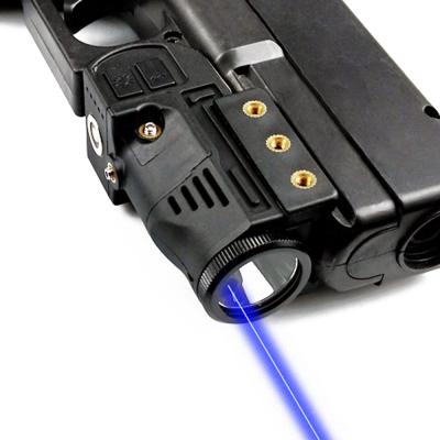 China Guns and Weapons Army Picatinny 500lm Weapon Light Pistol LED Flashlight Blue Laser Sight for Glock Airsoft Gun for sale