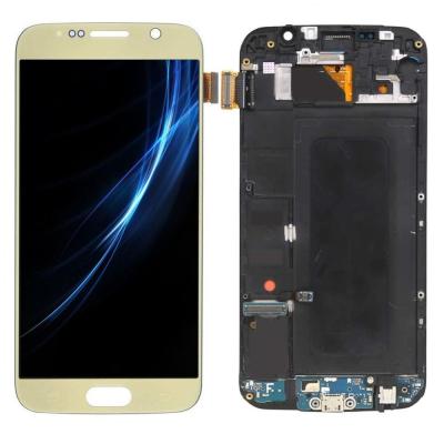 China TFT LCD Display White Gold LCD Display Black Blue Touch Screen For Samsung S6 Sprint G920F G920 G920P for sale