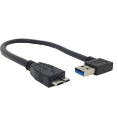 China Custom electronics products active crossover active optical diy left down usb 90 degree L shaped usb3 3.0 right angle a am male to micro b BM male cable for sale