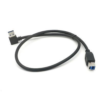 China Electronics Products Free Sample OEM ODM USB 3.0 Left Angle L Shaped 90 Degree A Male To USB 3.0 B Male USB Printer Cable for sale