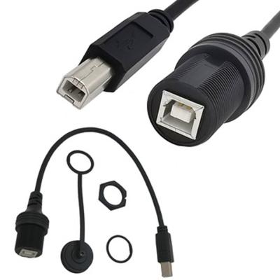 China Free Sample Electronics Products Dustproof Waterproof USB 2.0 B Male To B Female Extension Cable for sale