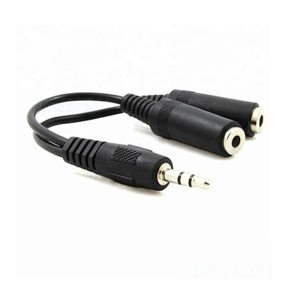 China Free Sample 3.5mm Speaker 1 Male 2 To Female Jack Y Splitter Audio Cable for sale