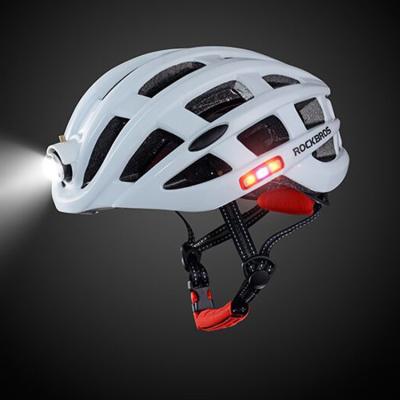 China ABS mode speed skates bicycle equipments road racing LED light bike helmet casco cycling ciclismo for sale