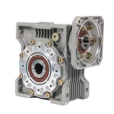 China Custom High Quality Front Reverse Gearbox Reducer Gearbox Electric Motor Gear Worm Building Material Stores Goods With Square Inlet Flange for sale