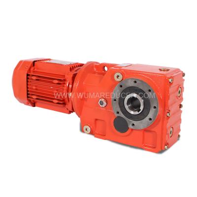 China Widely Used Sem Series Worm Gear Reducer Building Material Stores Helical Bevel Gearbox. for sale