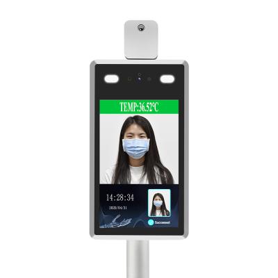 China Camera Built-in Non-contact Access Control Face Recognition Siren Terminal Body Temperature System for sale