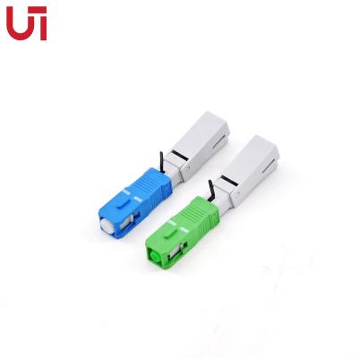 China New FTTH field assembly conector SC APC UPC indoor or outdoor fast fiber optic fast connector for sale