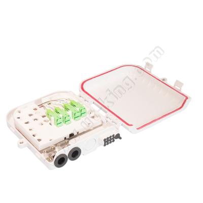 China Waterproof Outdoor 8 Port FTTH FTTH Fiber Optic View Junction Box and FDB Splitter Distribution Box for sale