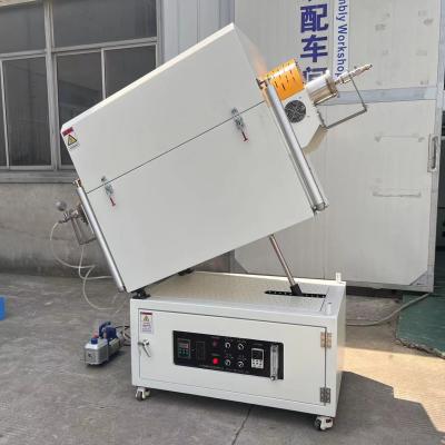 China Horno rotatorio del tratamiento térmico del control de la temperatura del PID para los materiales del electrodo del ánodo y del cátodo de la batería en venta