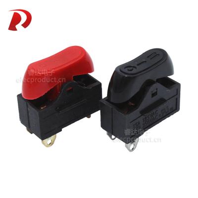 China Electrical equipment KCD1-305 3pin 5A/10A/15A black red 250V 3way ON ON Rocker switch for electric hair dryer for sale