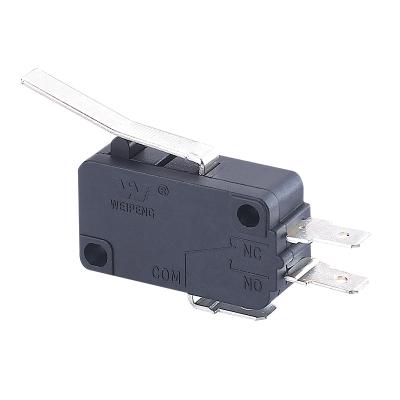 China HK-14-10A-301 4 Pin Auto Micro Switch 12v Micro Switch With Long Lever for sale