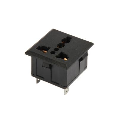 China Industrial Universal Receptacle 250V 13A EU AU 3pin AC Power Plug USA USA UK Euro Outlet for sale