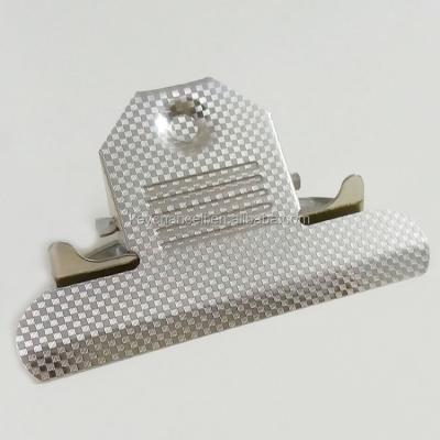 China Silver Pattern 85mm Face Checker / Face Checker Metal Butterfly Clipboard Clip For ADVERTISING for sale