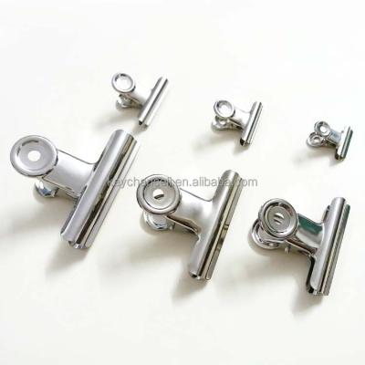 China Office Supplies China Supplier 20mm 30mm 38mm, 50mm 63mm 75mm Iron Bulldog Staple Metal Silver Spring Clip Mini Small Big Large for sale