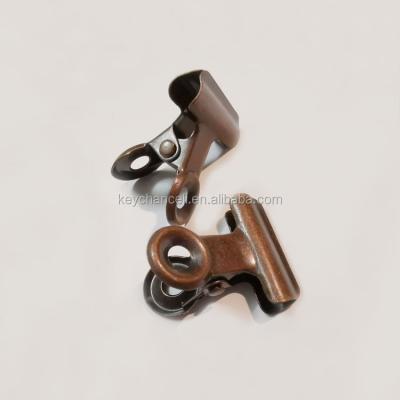 China Office Supplies Vintage Metal Look Small 20mm Rusty Bronze Bulldog Bulldog Clip Old Clip For Old Photo for sale