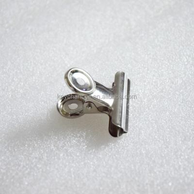 China school & office stationery china supplier 38mm nickel silver metal clip for metal paper bulldog clips for coffee bag for sale