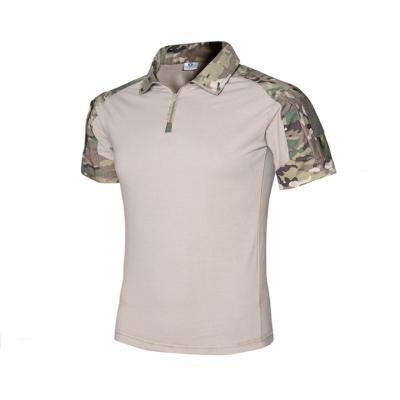 China Combat Breathable Tactical Shirt Men Summer Short Sleeve Camouflage Military Airsoft Army T-shirt for sale