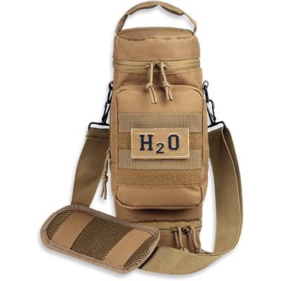 China Waterproof MOLLE Water Bottle Pouch H2O Hydration Carrier Tactical Military Mount for sale