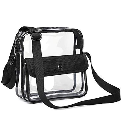 China Waterproof Clear Purse, Concert Stadium Approved Clear Bag, Approved Cross - Body Bag For Women Men for sale