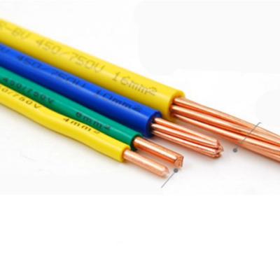 China Single House China Manufacturer BV / BVR Cable Hard Core Home Wire Used Electrical Cable for sale