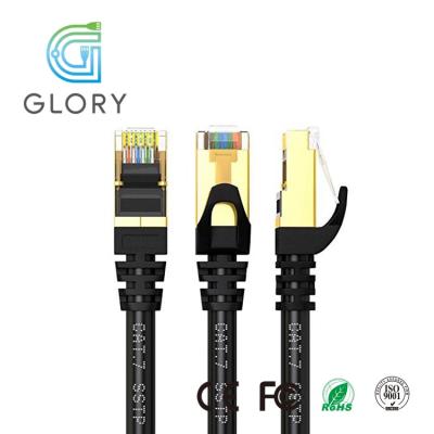 China Good Quality Braided CAT7 Computer Shielded SSTP Ethernet Network Patch Cord Cable for sale