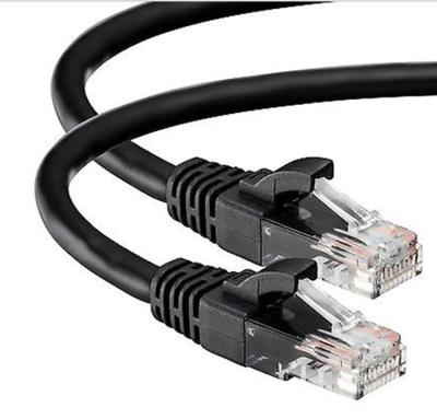 China Office Glory Low MOQ Bare Copper Conductor Network Cable patch kable 1 Meter Cat6 UTP Tie Down Black PVC Color UTP Cat6 4p Cable 26AWG for sale