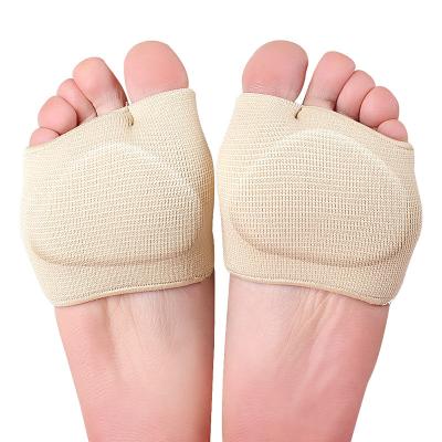 China Hot Selling Nylon Comfort Fabric Forefoot Pad Foot Pain Pain Relief Supports Forefoot Gel Pads for sale