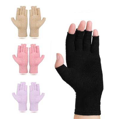 China Amazon Hot Selling Unisex Fingerless Compression Gloves Muscle Strain Symptom Relieve Arthritis Gloves for sale