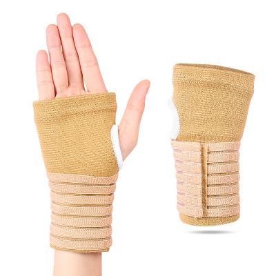 China Unisex Nylon Breathable Compression Palm Support Brace Wrist Brace Gym Carpal Tunnel Compression Palm Guard for sale