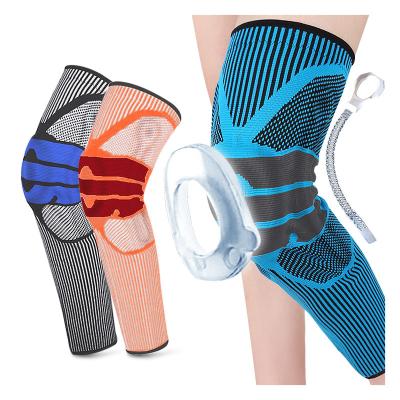 China Breathable Extended Version Spring Stabilizer Patella Knee Brace Knee Pads Fitness Support Sports Knee Pads Adult for sale